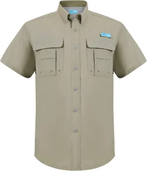 Men's UV UPF 50  Fishing Shirts for Men Sun Protection Breathable Fast Dry SPF Hiking Short Sleeve Shirt