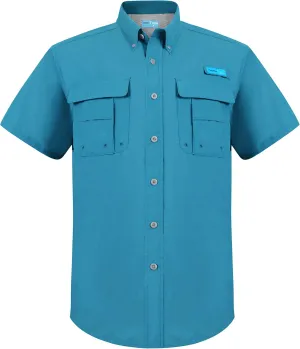 Men's UV UPF 50  Fishing Shirts for Men Sun Protection Breathable Fast Dry SPF Hiking Short Sleeve Shirt