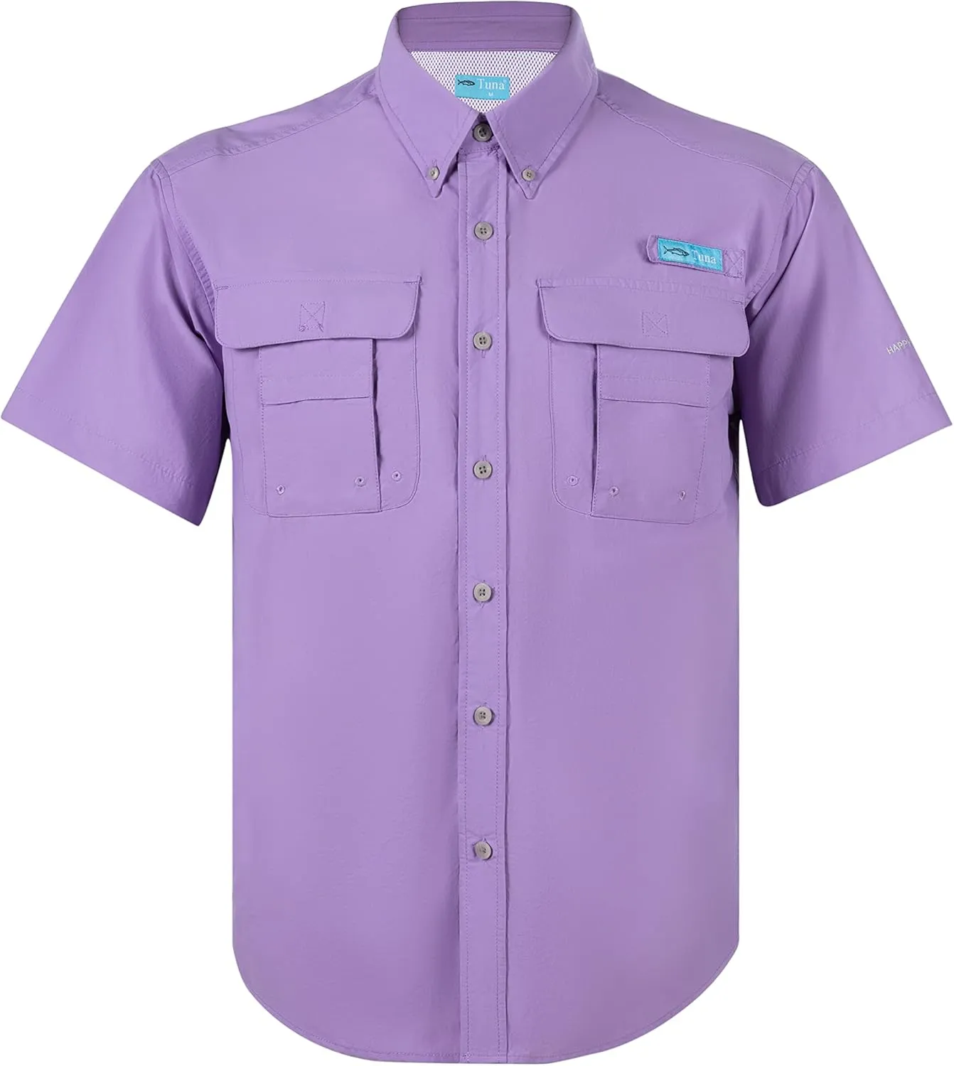 Men's UV UPF 50  Fishing Shirts for Men Sun Protection Breathable Fast Dry SPF Hiking Short Sleeve Shirt