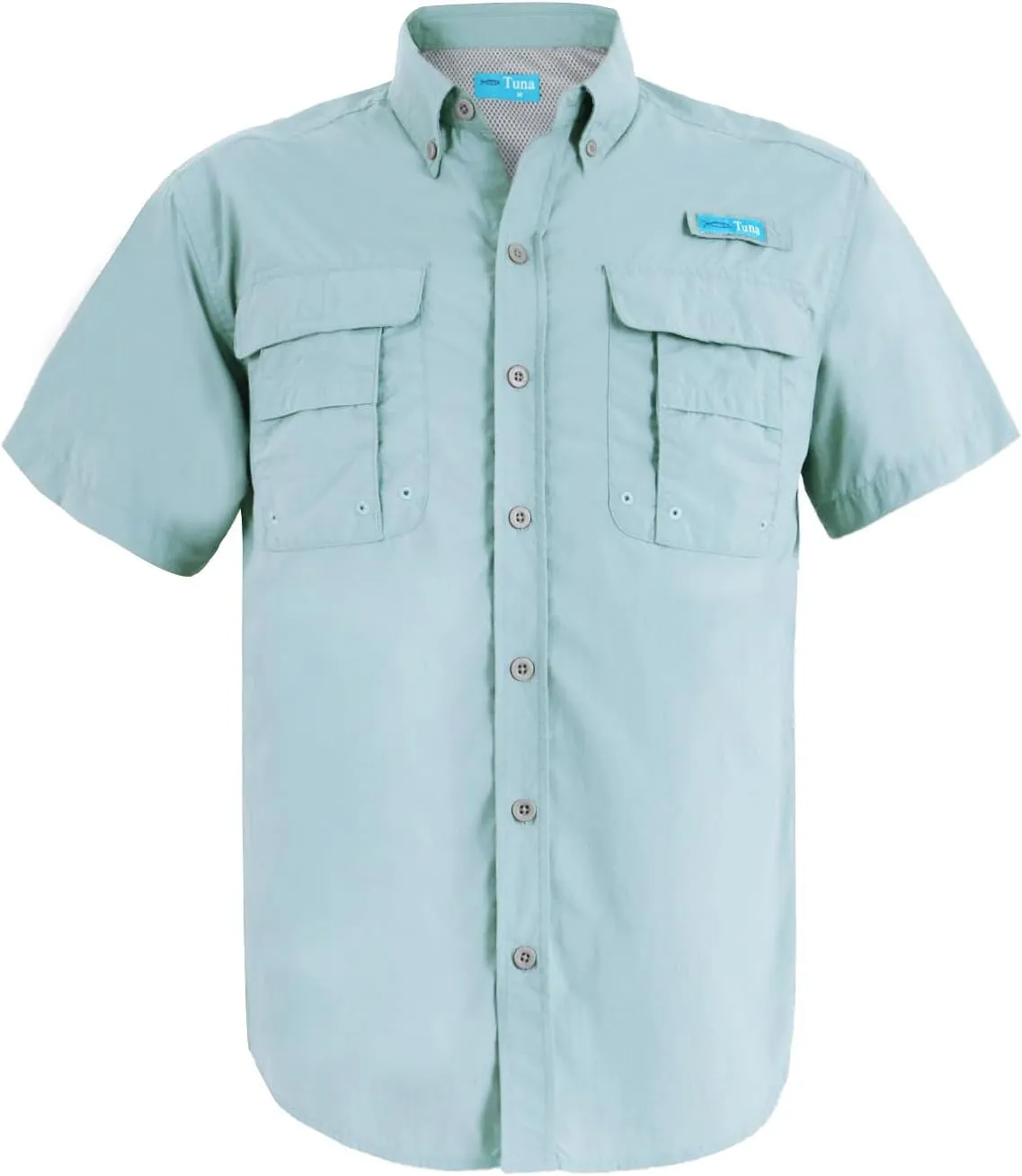 Men's UV UPF 50  Fishing Shirts for Men Sun Protection Breathable Fast Dry SPF Hiking Short Sleeve Shirt