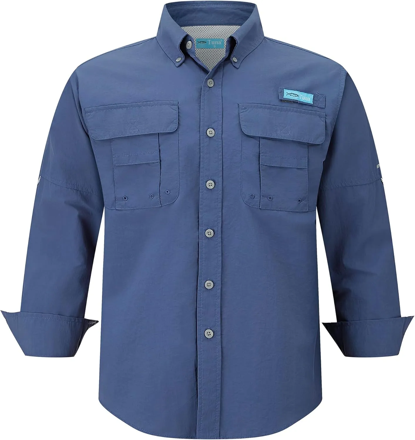 Men's UV UPF 50  Sun Protection Soild Anti-Static Waterproof Breathable Fast Dry Hiking Fishing Long Sleeve Shirt