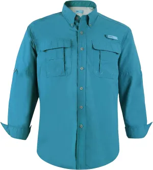 Men's UV UPF 50  Sun Protection Soild Anti-Static Waterproof Breathable Fast Dry Hiking Fishing Long Sleeve Shirt