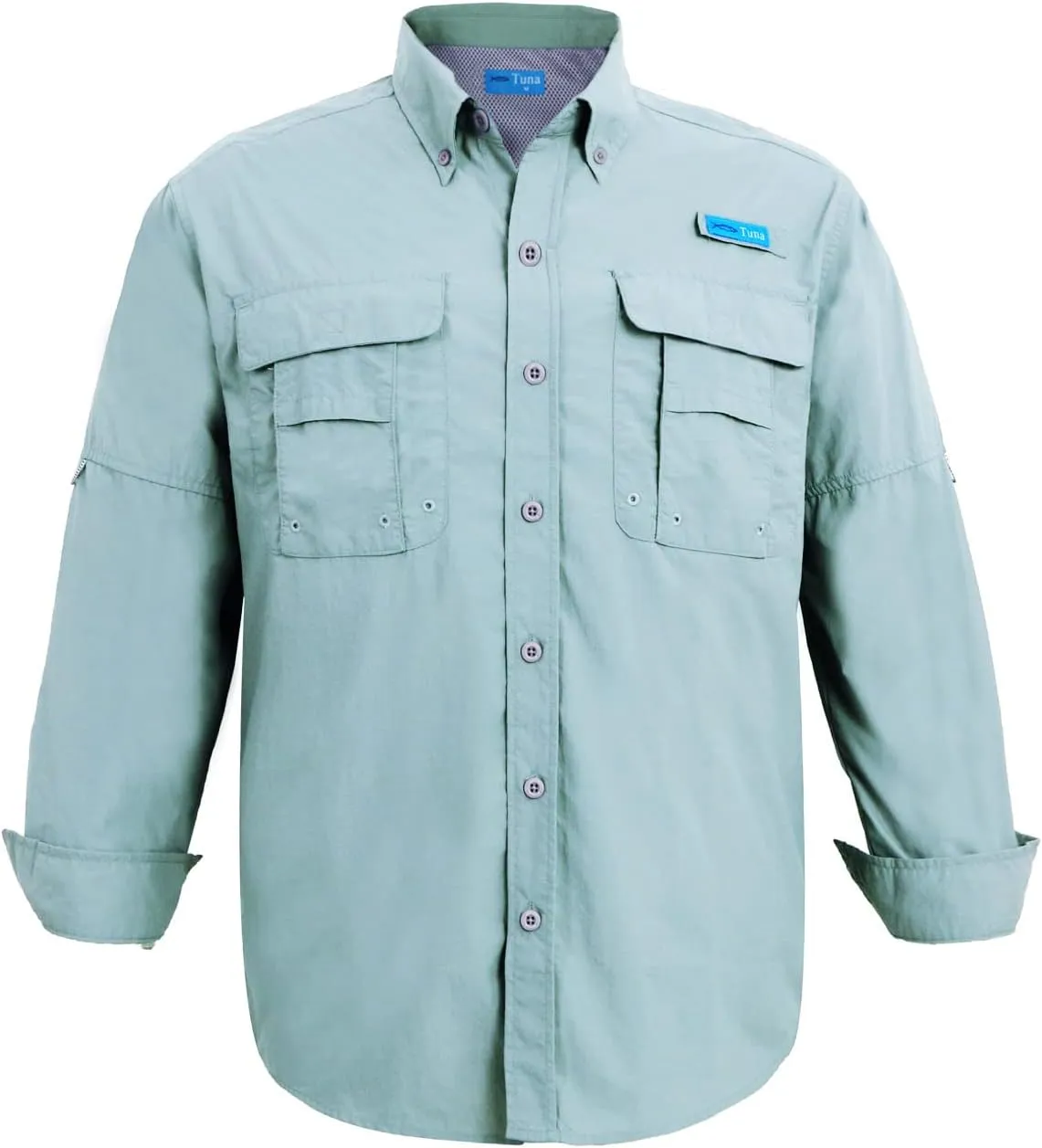 Men's UV UPF 50  Sun Protection Soild Anti-Static Waterproof Breathable Fast Dry Hiking Fishing Long Sleeve Shirt