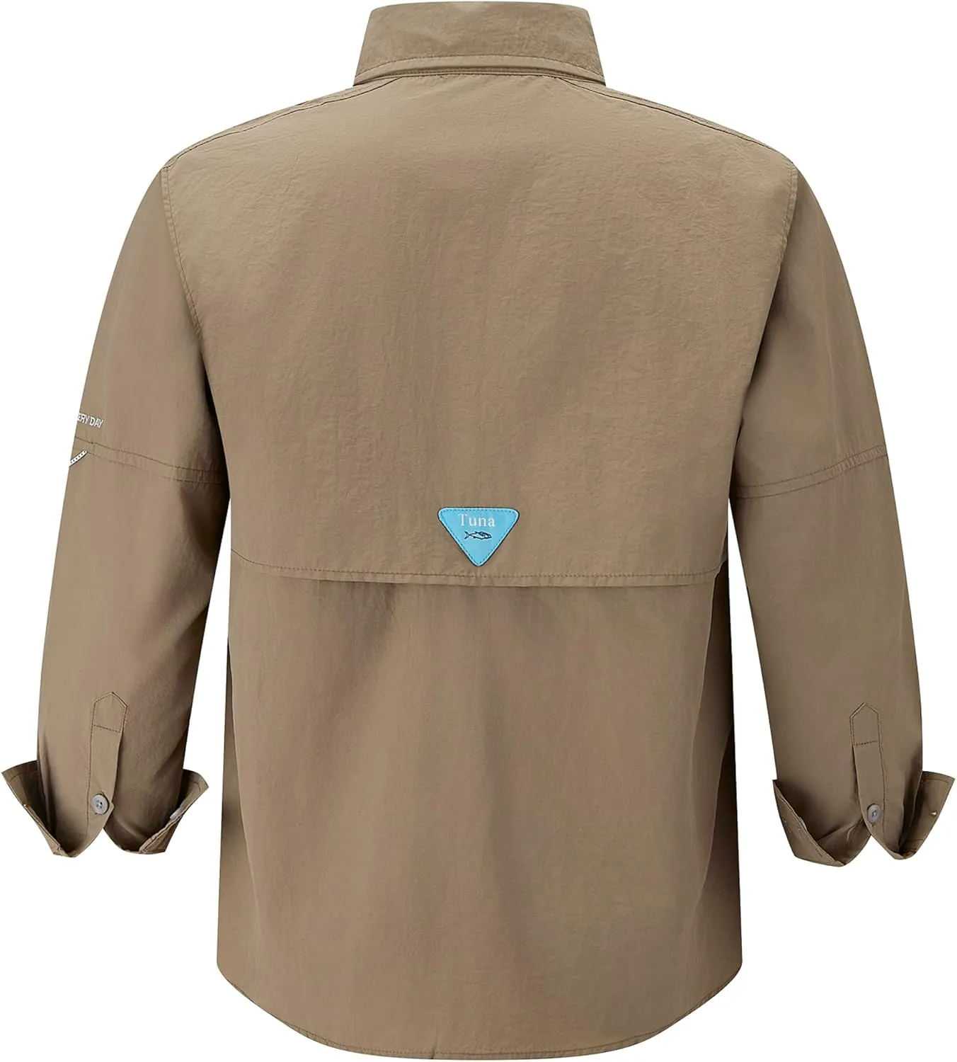 Men's UV UPF 50  Sun Protection Soild Anti-Static Waterproof Breathable Fast Dry Hiking Fishing Long Sleeve Shirt