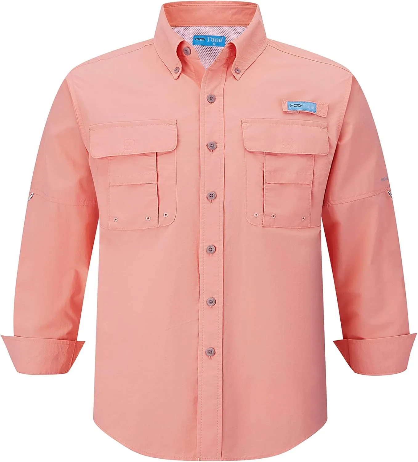 Men's UV UPF 50  Sun Protection Soild Anti-Static Waterproof Breathable Fast Dry Hiking Fishing Long Sleeve Shirt