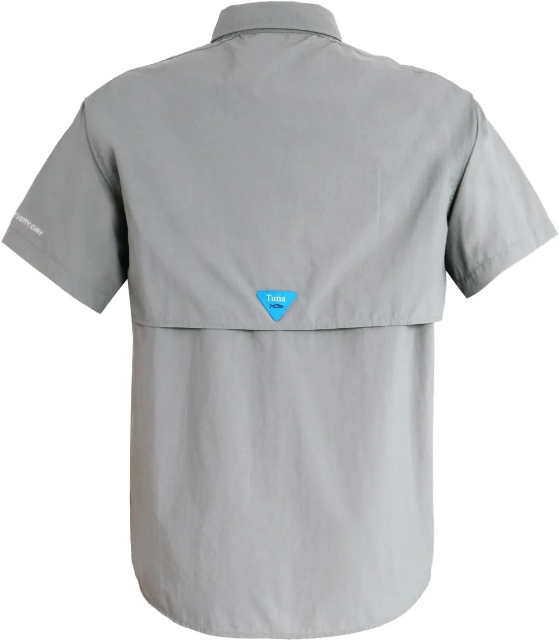 Men's UV UPF 50  Sun Protection Soild Waterproof Breathable Fast Dry SPF Hiking Fishing Short Sleeve Shirt