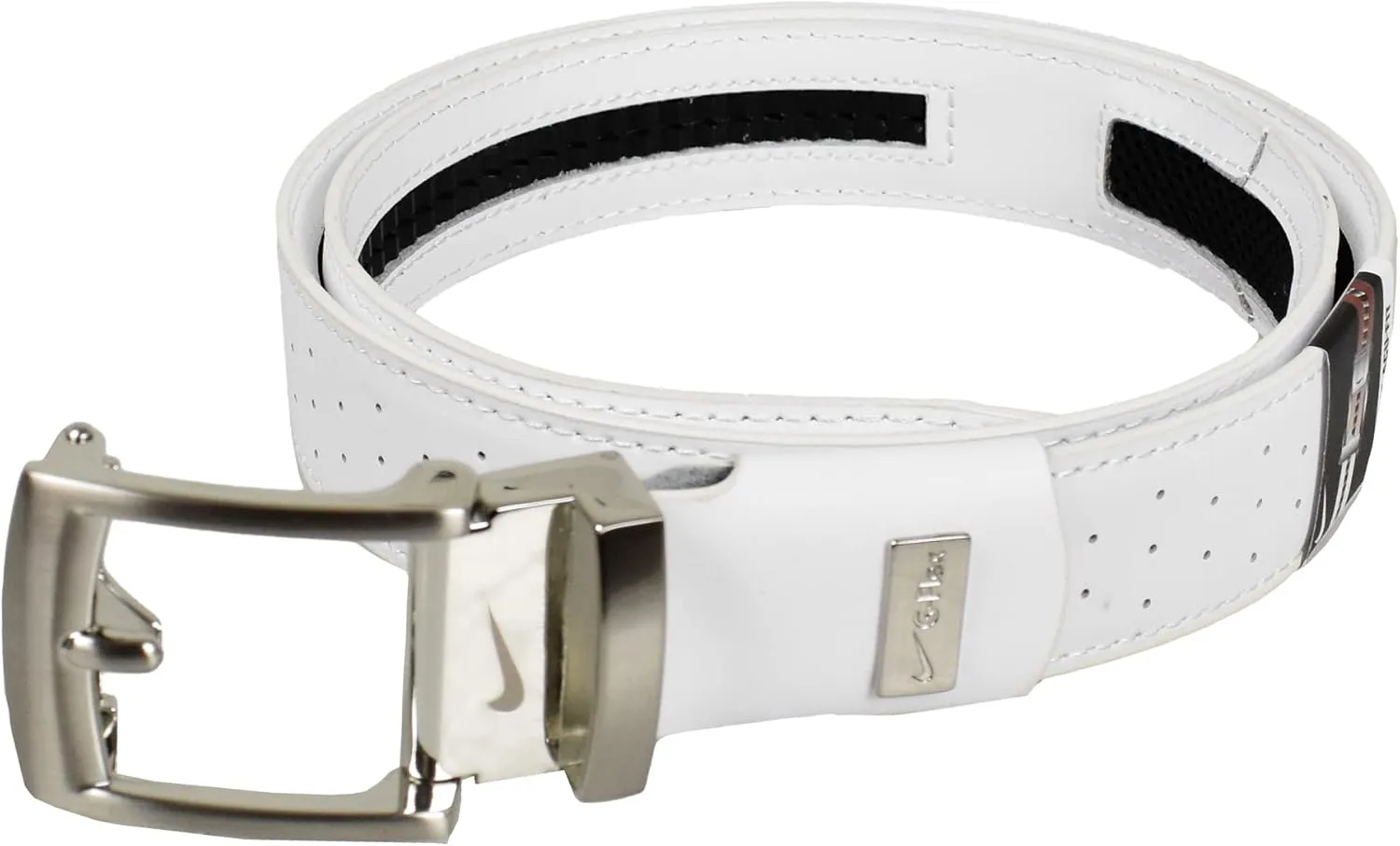 Nike Golf TW Mesh G-Flex Custom Fit Belt White Medium