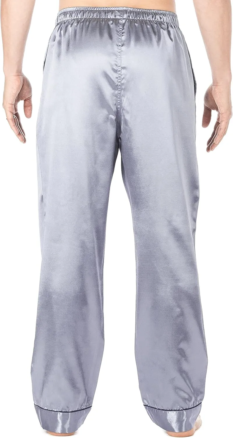 Noble Mount Mens Premium Satin Sleep/Lounge Pants
