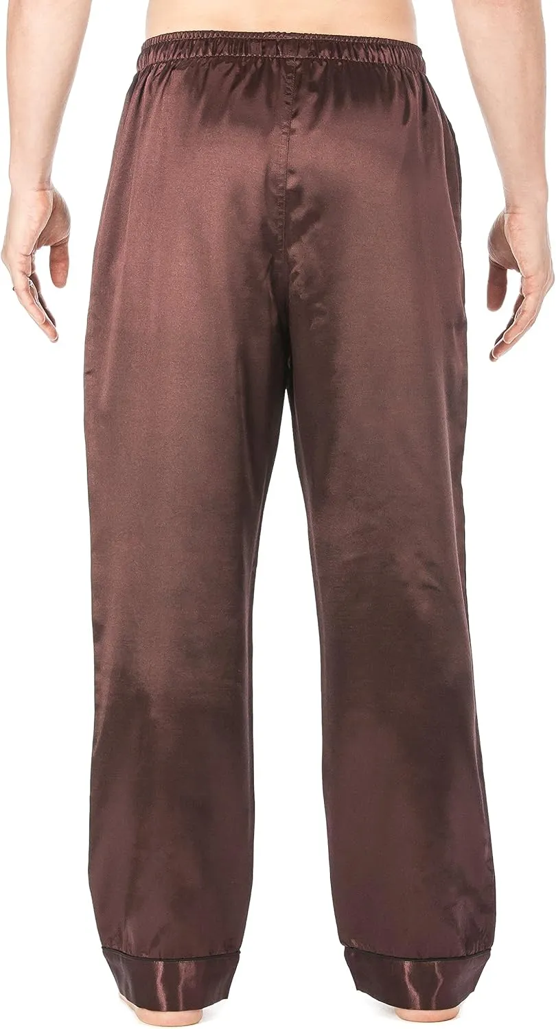 Noble Mount Mens Premium Satin Sleep/Lounge Pants