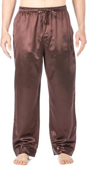 Noble Mount Mens Premium Satin Sleep/Lounge Pants