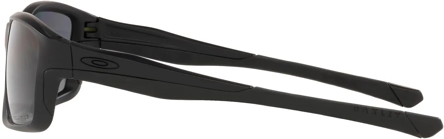 Oakley Man Sunglasses Polished Black Frame, Black Iridium Lenses, 57MM