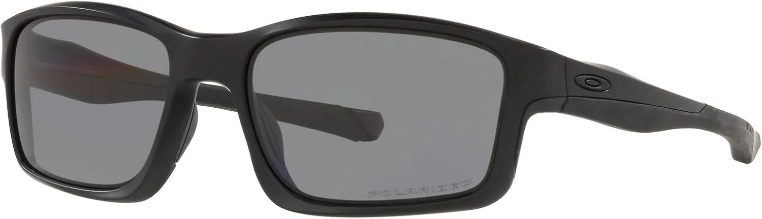 Oakley Man Sunglasses Polished Black Frame, Black Iridium Lenses, 57MM