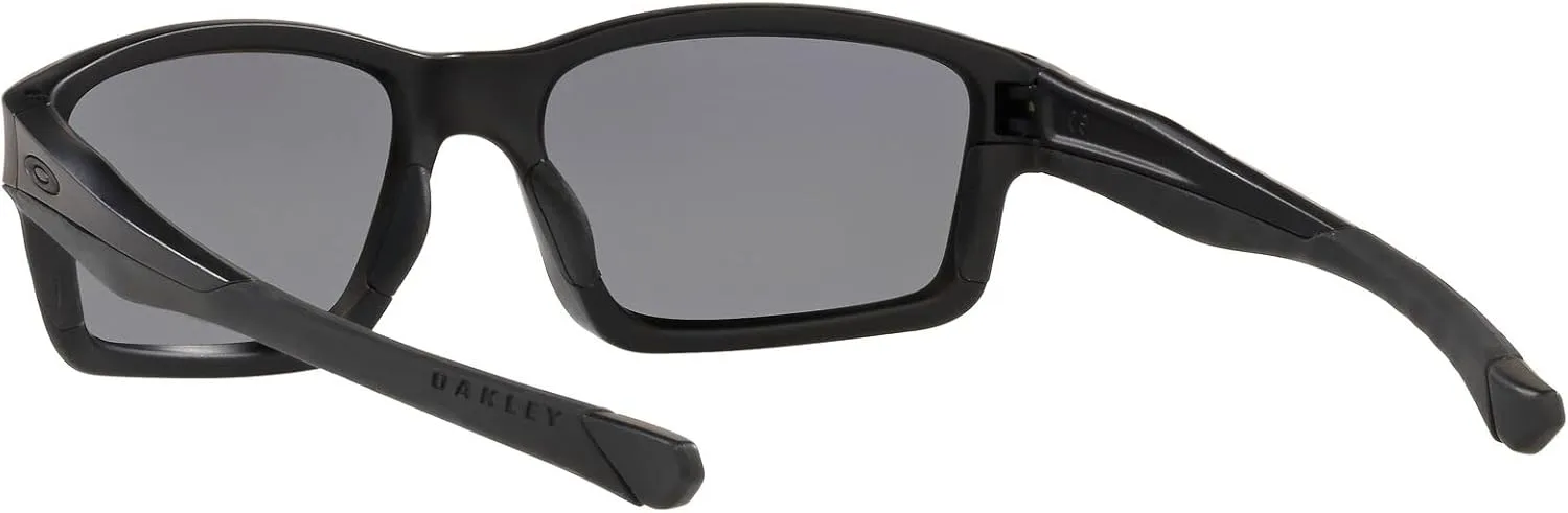 Oakley Man Sunglasses Polished Black Frame, Black Iridium Lenses, 57MM