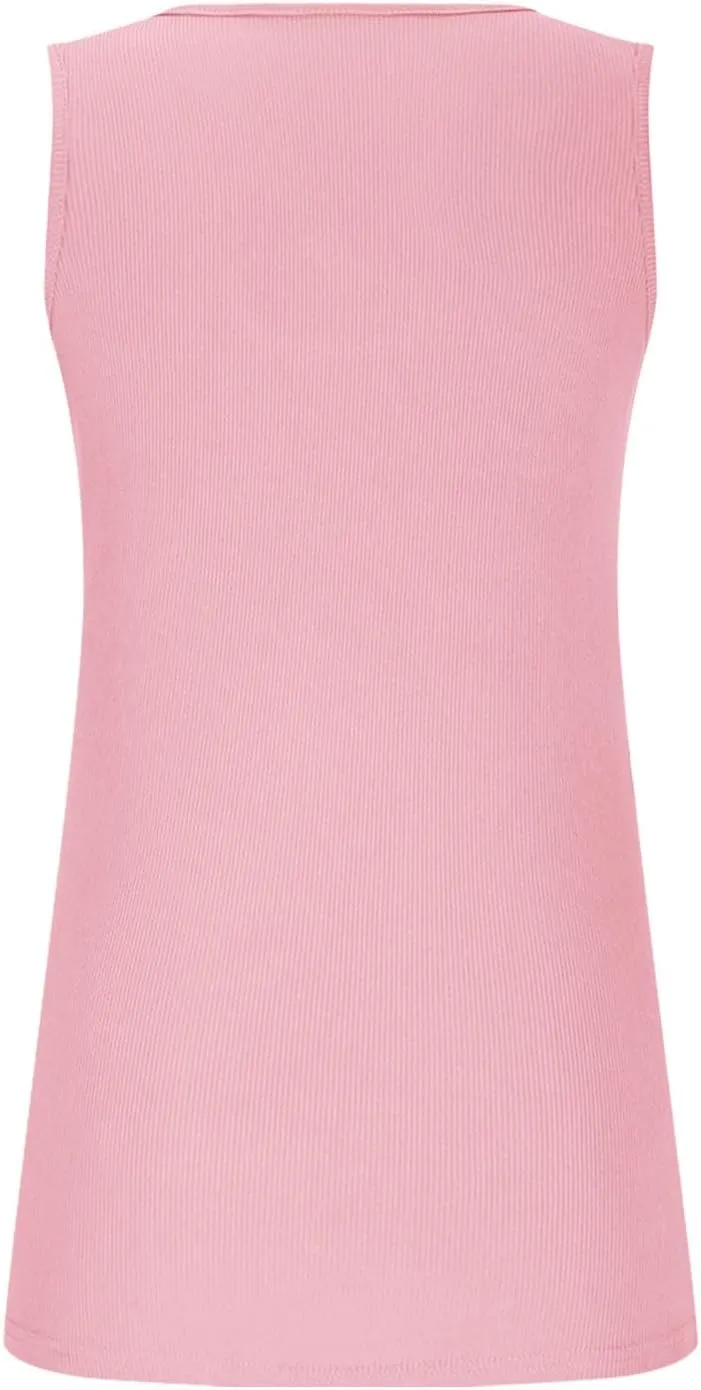 Oplxuo Womens Summer Cutout Tank Tops Asymmetric Neck Sleeveless Shirts Ribbed Tanks Slim Fitted Y2K Sexy Basic Tee Shirts
