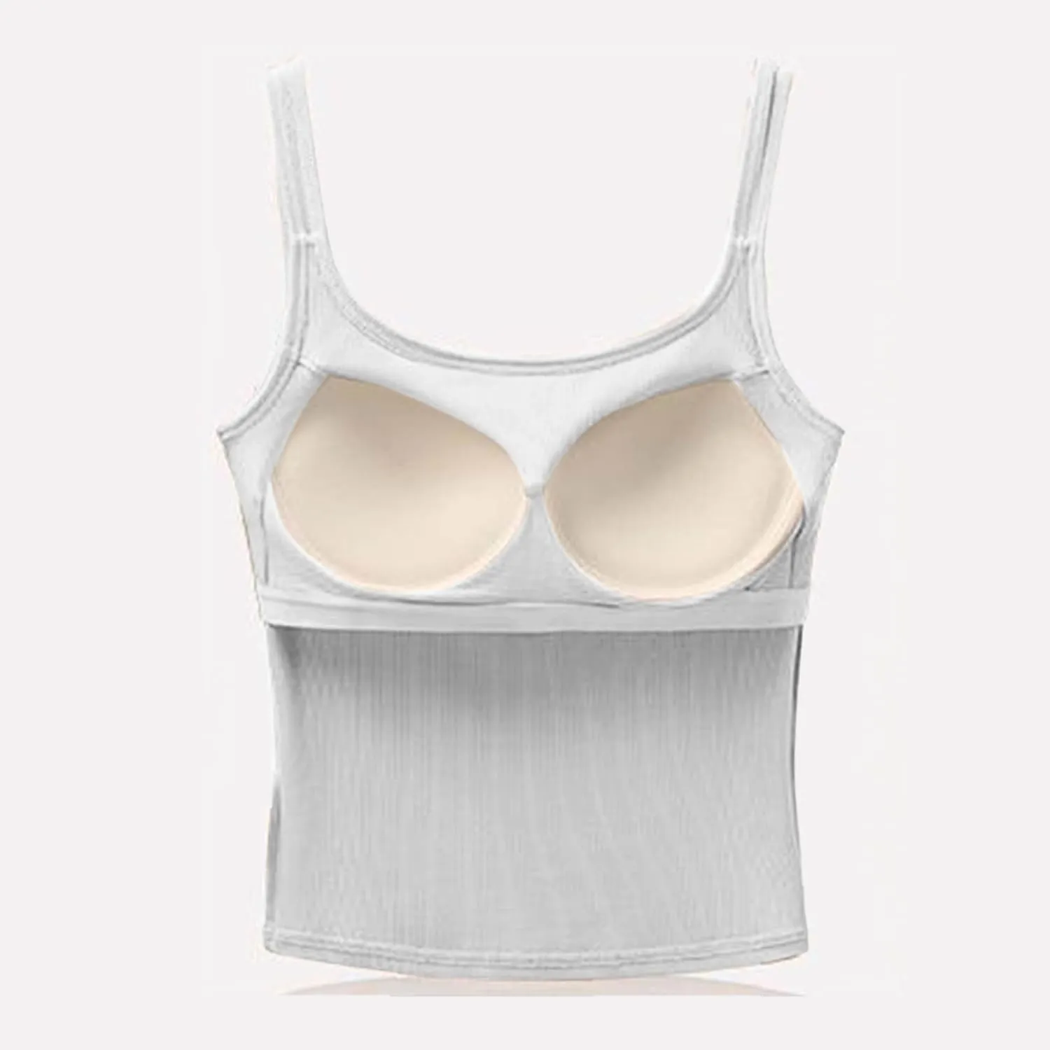 Sports Tank Tops for Women Spaghetti Straps Double Strap Shirts Casual Lightweight Soft Compression Camisole