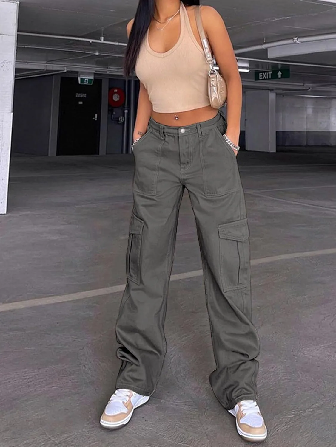 Summer Lounge Sets for Women Summer Outfits for Women Long Sleeved Square Neck T-Shirt and Drawstring Elastic Waist Pants Set