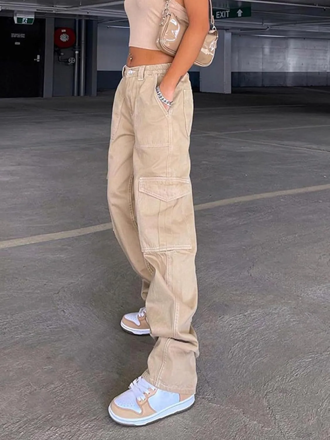 Summer Lounge Sets for Women Summer Outfits for Women Long Sleeved Square Neck T-Shirt and Drawstring Elastic Waist Pants Set
