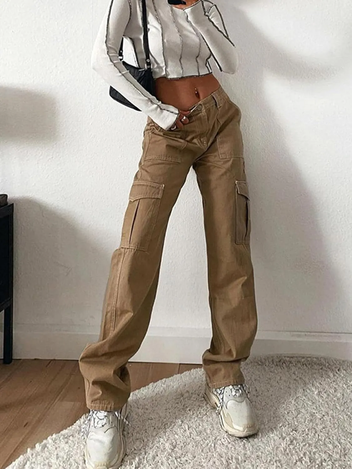 Summer Lounge Sets for Women Summer Outfits for Women Long Sleeved Square Neck T-Shirt and Drawstring Elastic Waist Pants Set