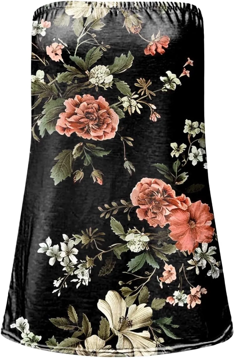 Tank Tops for Women 2025 Trendy Causal Print Strapless Tanks Tube Blouses Summer Backless Sexy T Shirts