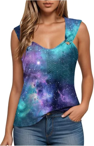 Tank Tops for Women Loose Fit Casual Summer Spaghetti Strap Trendy Spring Cute Lace Sleeveless T Shirts
