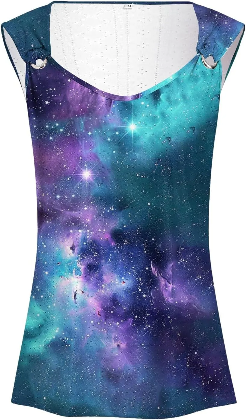 Tank Tops for Women Loose Fit Casual Summer Spaghetti Strap Trendy Spring Cute Lace Sleeveless T Shirts
