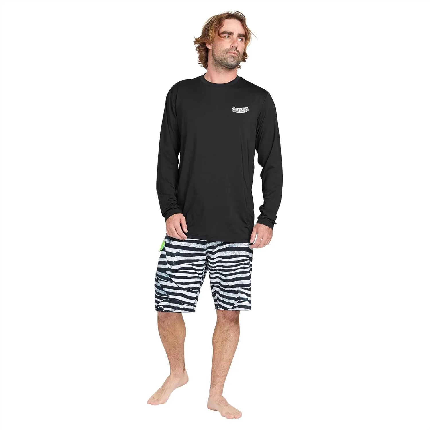 Volcom Men's Taunt UPF 50  Long Sleeve Loose Fit Rashguard