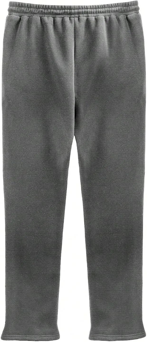 WDIRARA Men's Graphic Printed Stacked Sweatpants Flared Leg Y2K Drawstring Waisted Casual Jogger Pants with Pockets