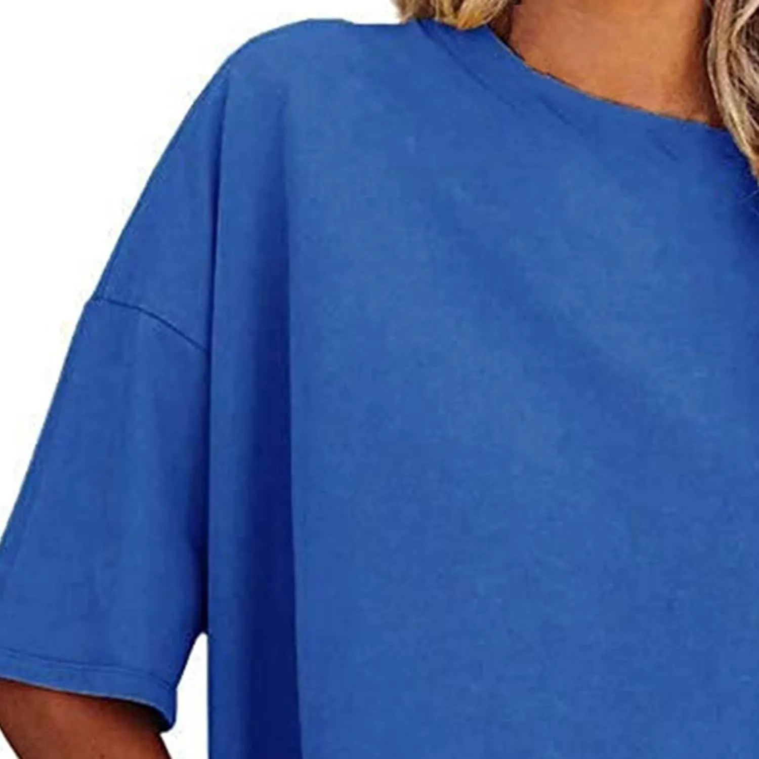 Women Oversized Tshirts Casual Short Sleeve Shirts Crewneck Basic Tee Cute Loose T-Shirts Trendy Summer Workout Tops
