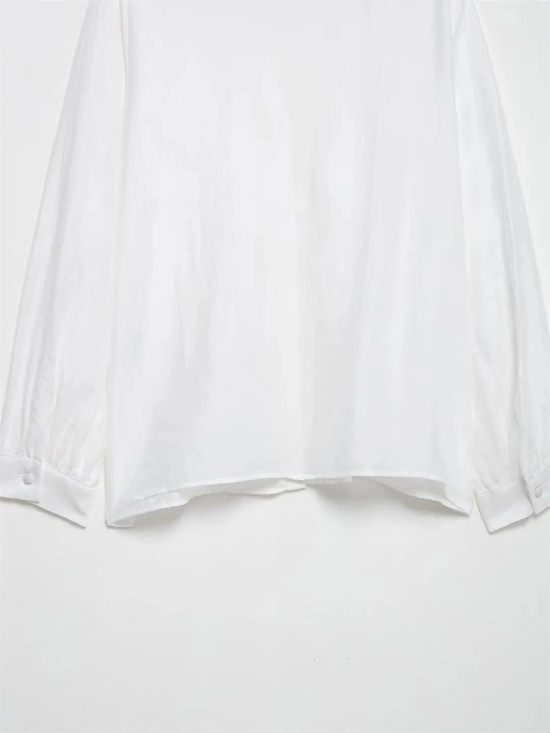 Women Vertical Lace Stacked Blouse Long Sleeve Shirt V-Neck Ruffled Collar Button Top