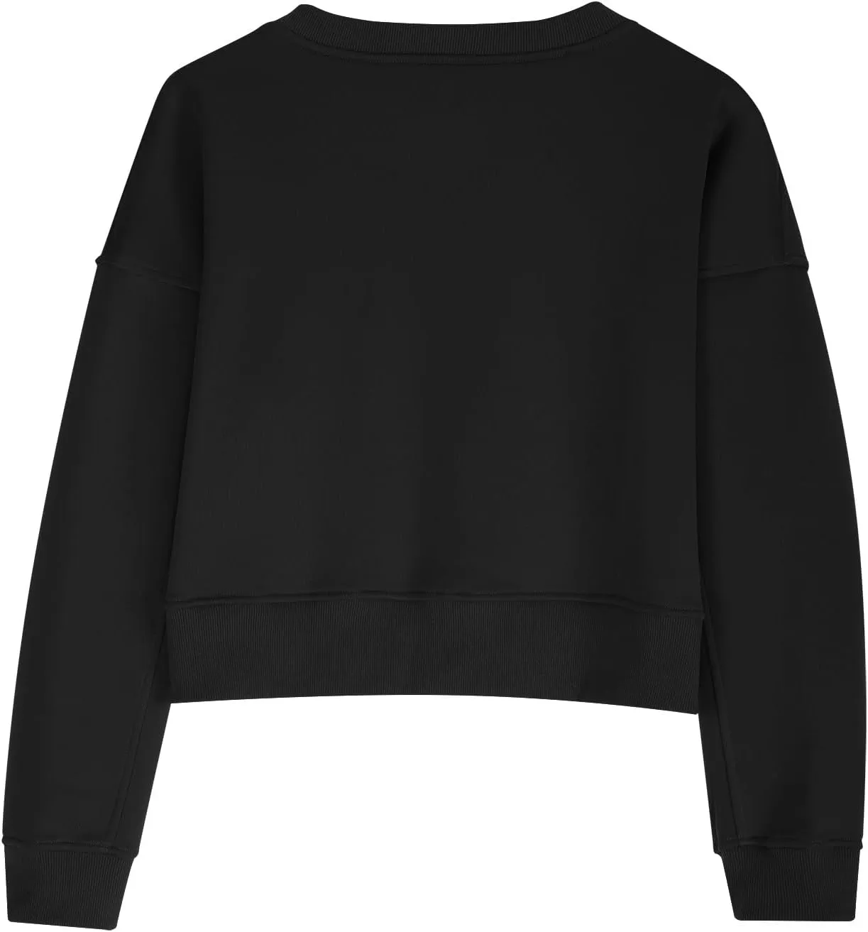 Womens Fall 2 Piece Outfits Casual Sweatsuits Sets Long Sleeve Crop Tops Sweatshirt Loose Sweatpants with Pockets