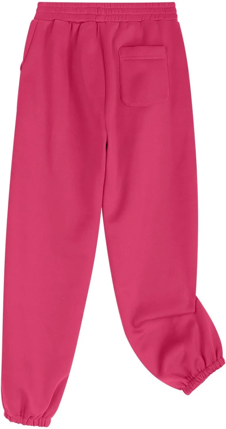 Womens Fall 2 Piece Outfits Casual Sweatsuits Sets Long Sleeve Crop Tops Sweatshirt Loose Sweatpants with Pockets