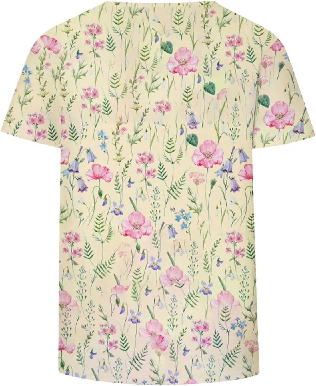 Women's fashionable round-neck printed loose pullovers Womens Shirts Summer Womens Shirts Casual