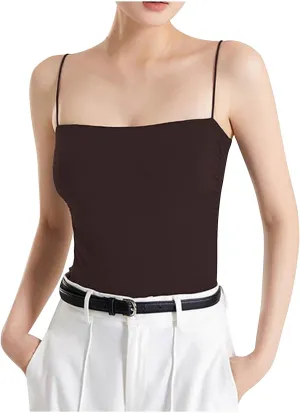 Women's Sexy Camisole Spatele Strap Basic Tank Tops Lightweight Yoga Sports Tanks Undershirts 2025 Summer