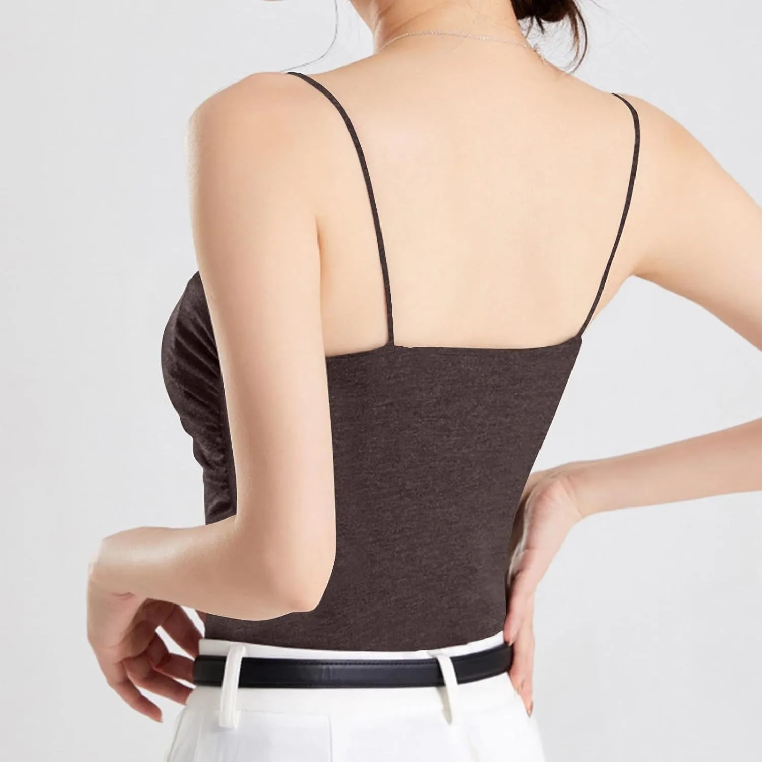 Women's Sexy Camisole Spatele Strap Basic Tank Tops Lightweight Yoga Sports Tanks Undershirts 2025 Summer