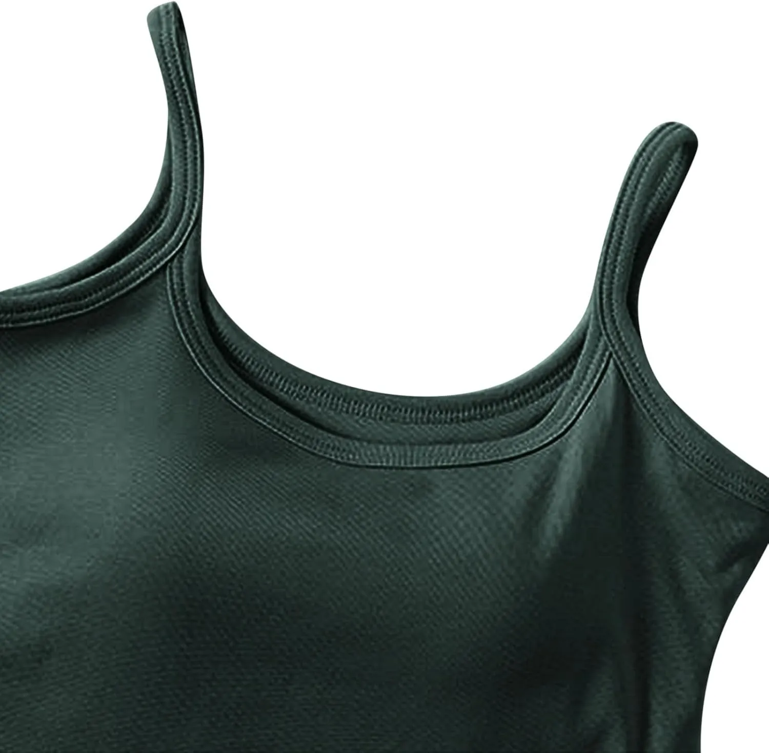 Womens Spaghetti Strap Tank Tops U Neck Pure Soft Smooth Comfort Tanks Trending Fashion Summer Comfy Shirts