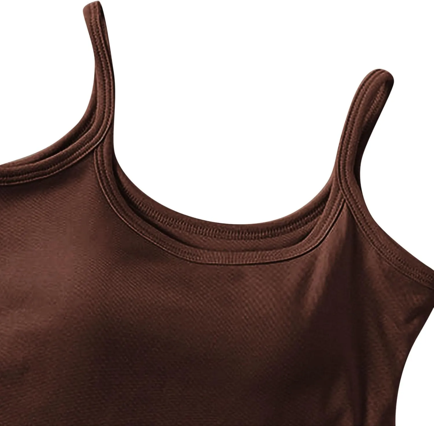 Womens Spaghetti Strap Tank Tops U Neck Pure Soft Smooth Comfort Tanks Trending Fashion Summer Comfy Shirts