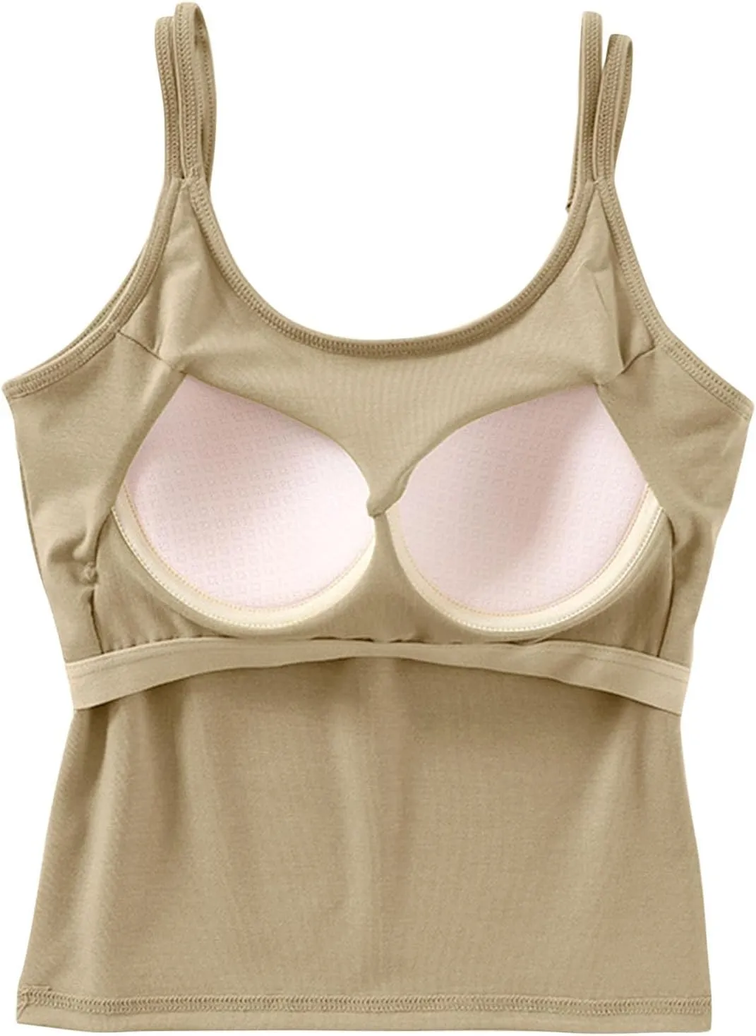 Womens Tanks with Padded Double Strap Cute Sexy Tank Tops Basic Y2k Trendy Lightweight Crop Shirts Classic Basic