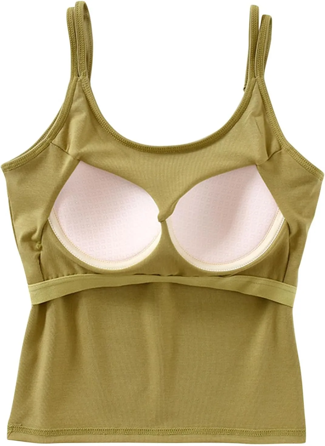 Womens Tanks with Padded Double Strap Cute Sexy Tank Tops Basic Y2k Trendy Lightweight Crop Shirts Classic Basic