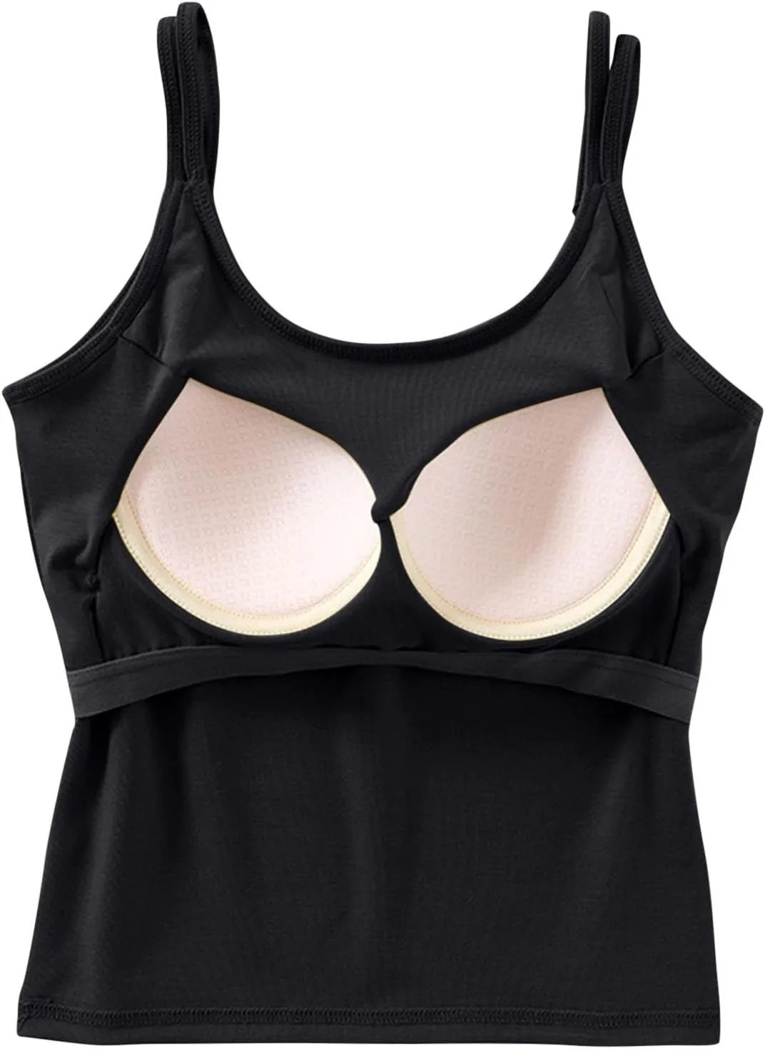 Womens Tanks with Padded Double Strap Cute Sexy Tank Tops Basic Y2k Trendy Lightweight Crop Shirts Classic Basic