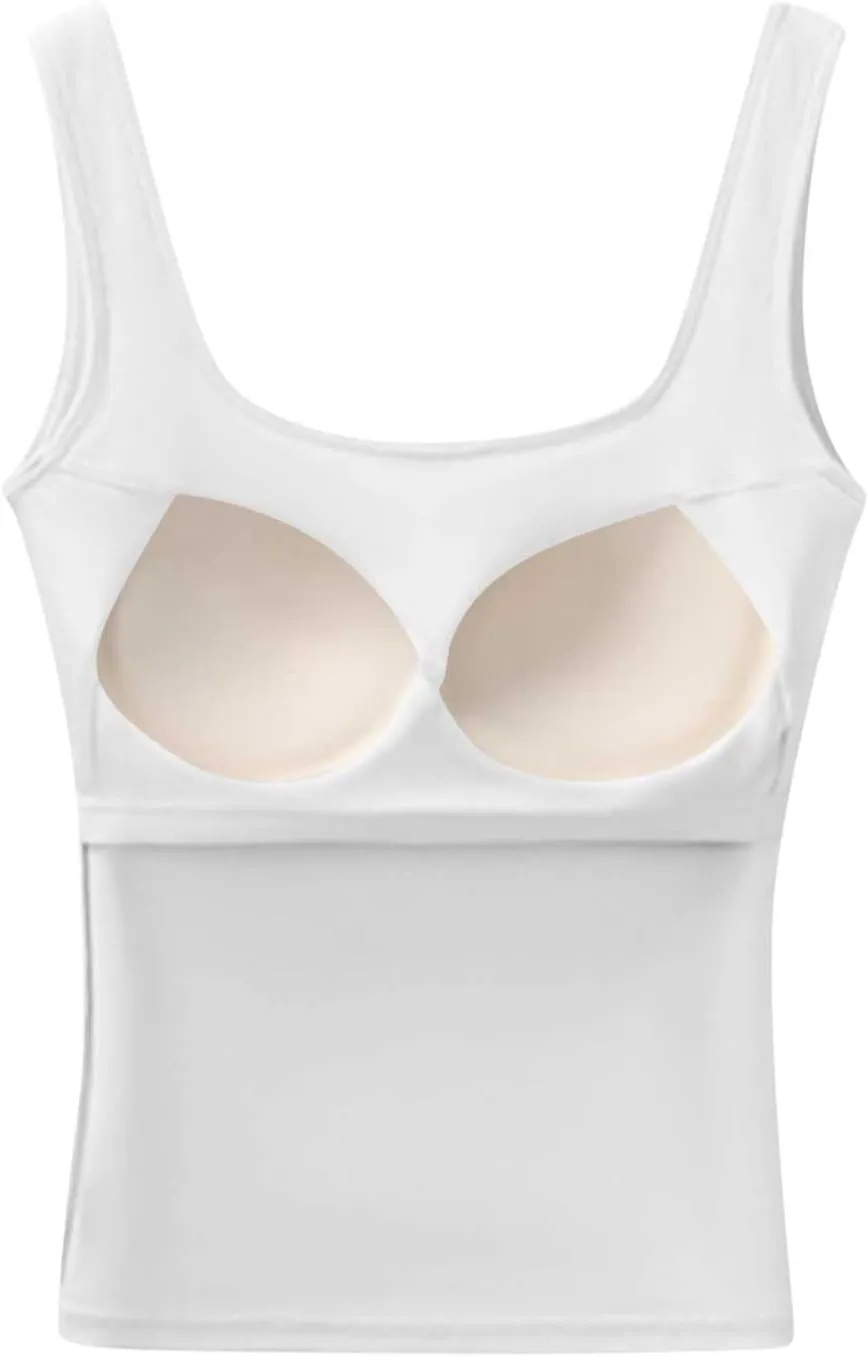 Women's Workout Racerback Tank Tops Fast Dry Basic Sport Camisole Top Lightweight Casual Lounge Smooth Tanks