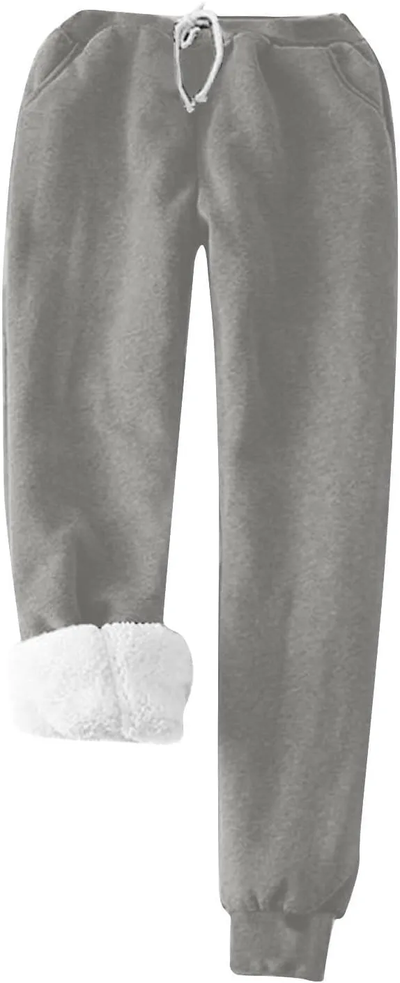 Yes,I'm Always freezing Lounge Sets for Women 2 Piece Winter Outfits Sherpa-Lined Fleece Tops Pants Pajama Sets