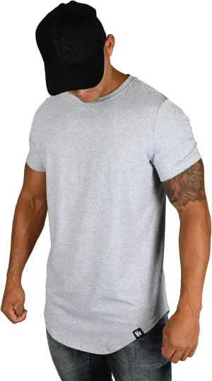 YoungLA Mens Designer Fitted T-Shirts Long Drop Cut Tee Workout Gym 402